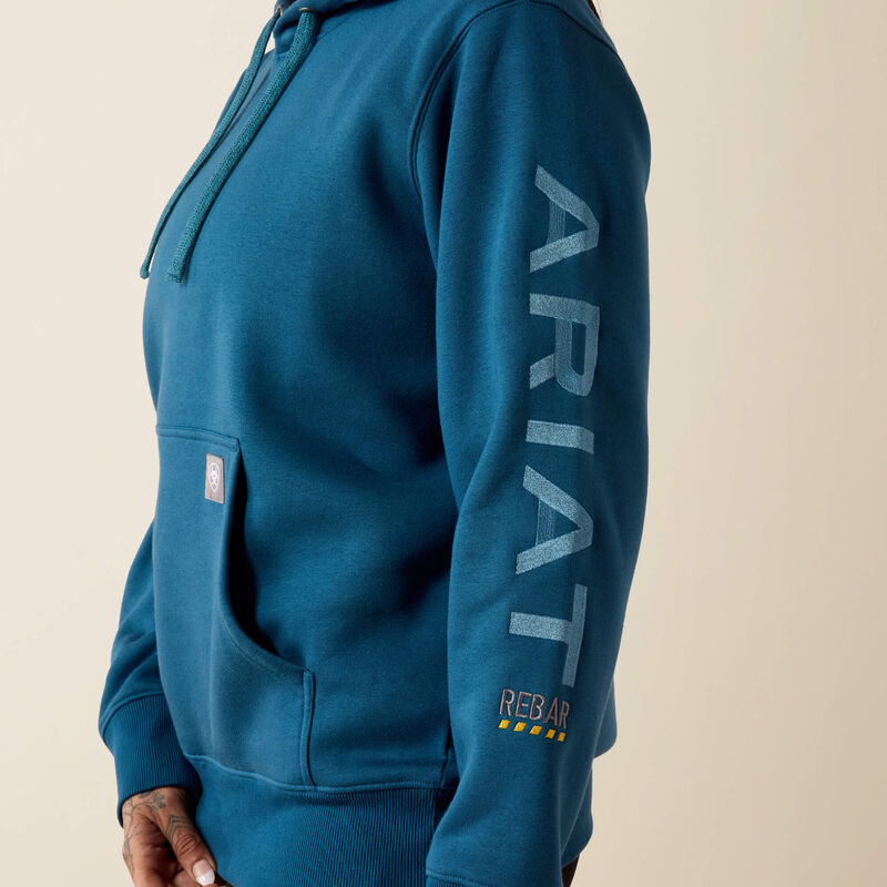 Ariat - Womens - Rebar Workman Graphic Hoodie - Deep Blue