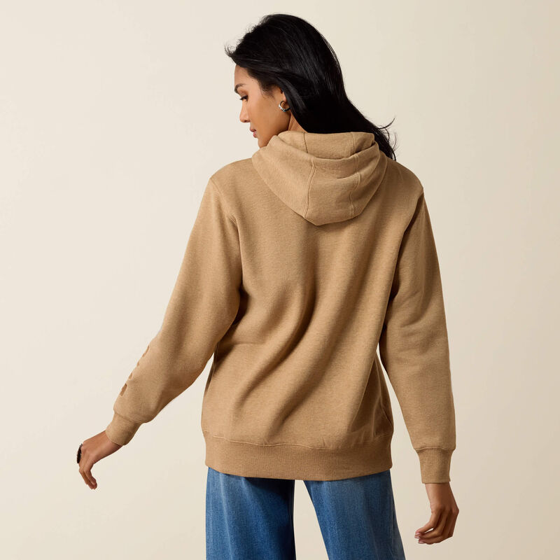 Ariat - Womens - Ariat Logo 2.0 Hoodie - Khaki Heather