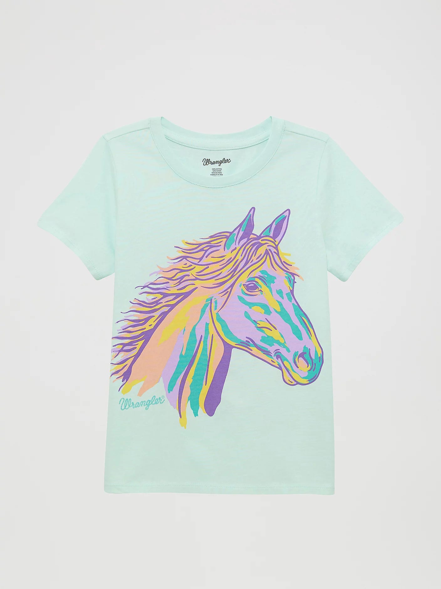 Girl's Wrangler Western Graphic Tee - Teal