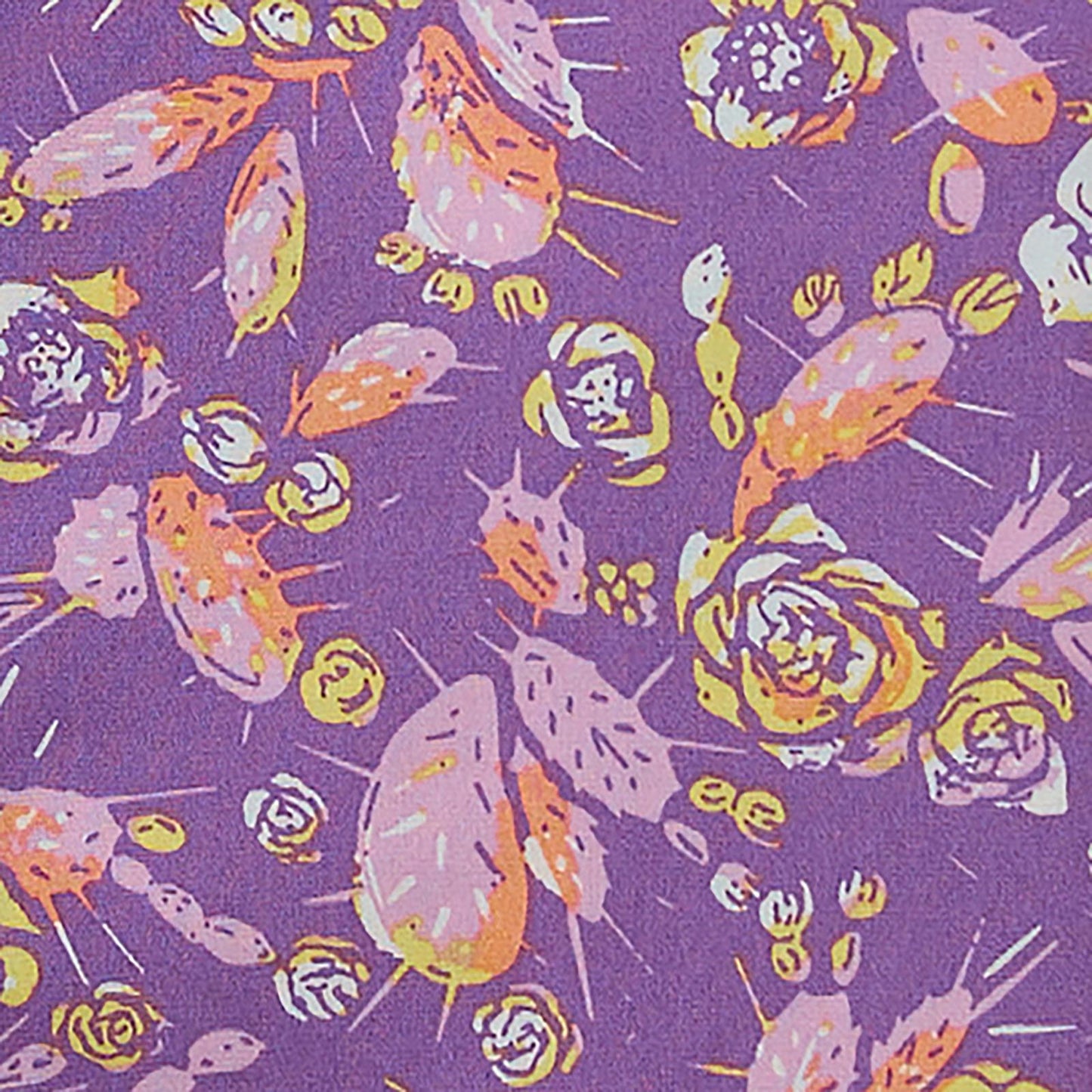 Wrangler Girl's Cacti Floral Western Snap Shirt in Purple Cacti