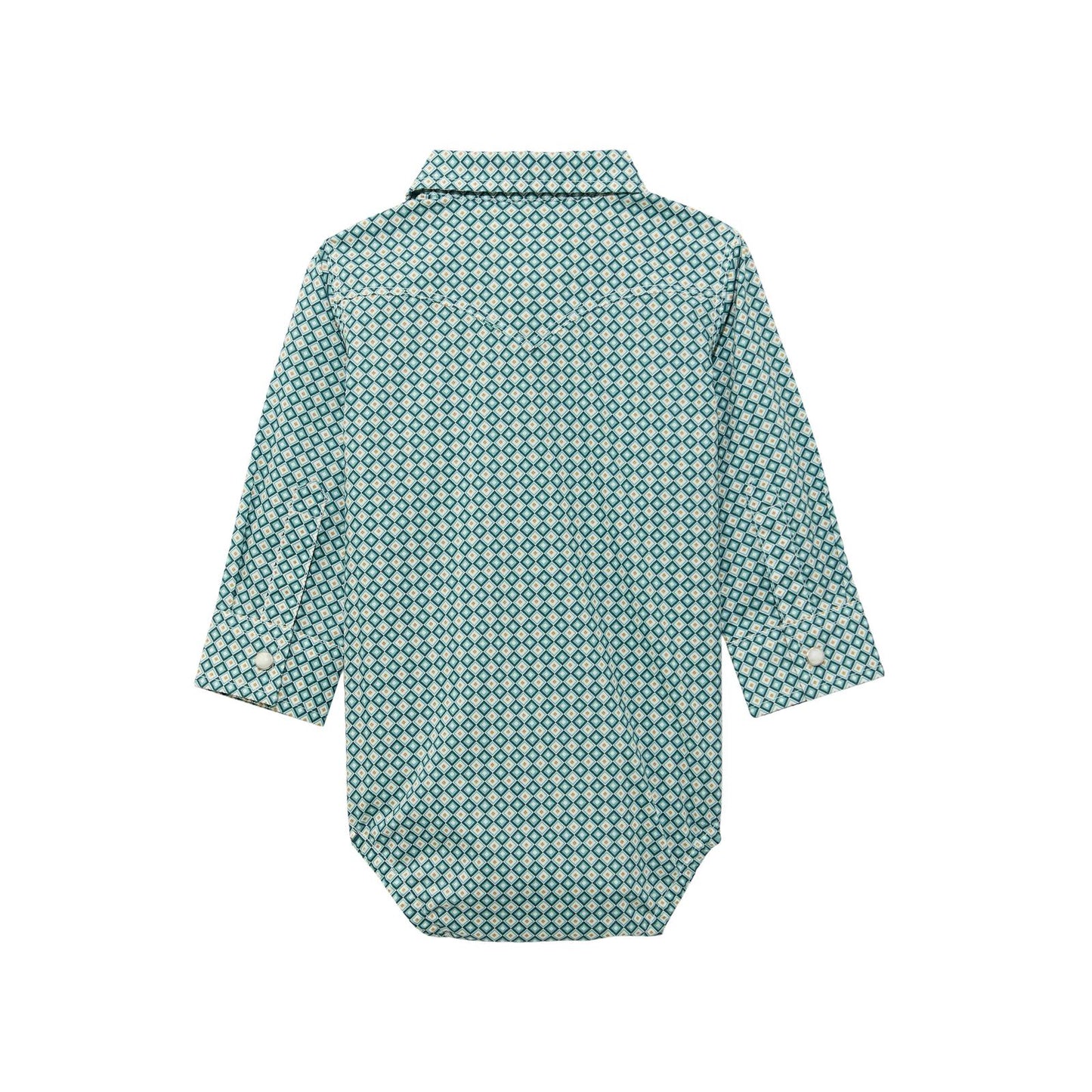 Wrangler® Baby Boy Long Sleeve Bodysuit - Turquoise