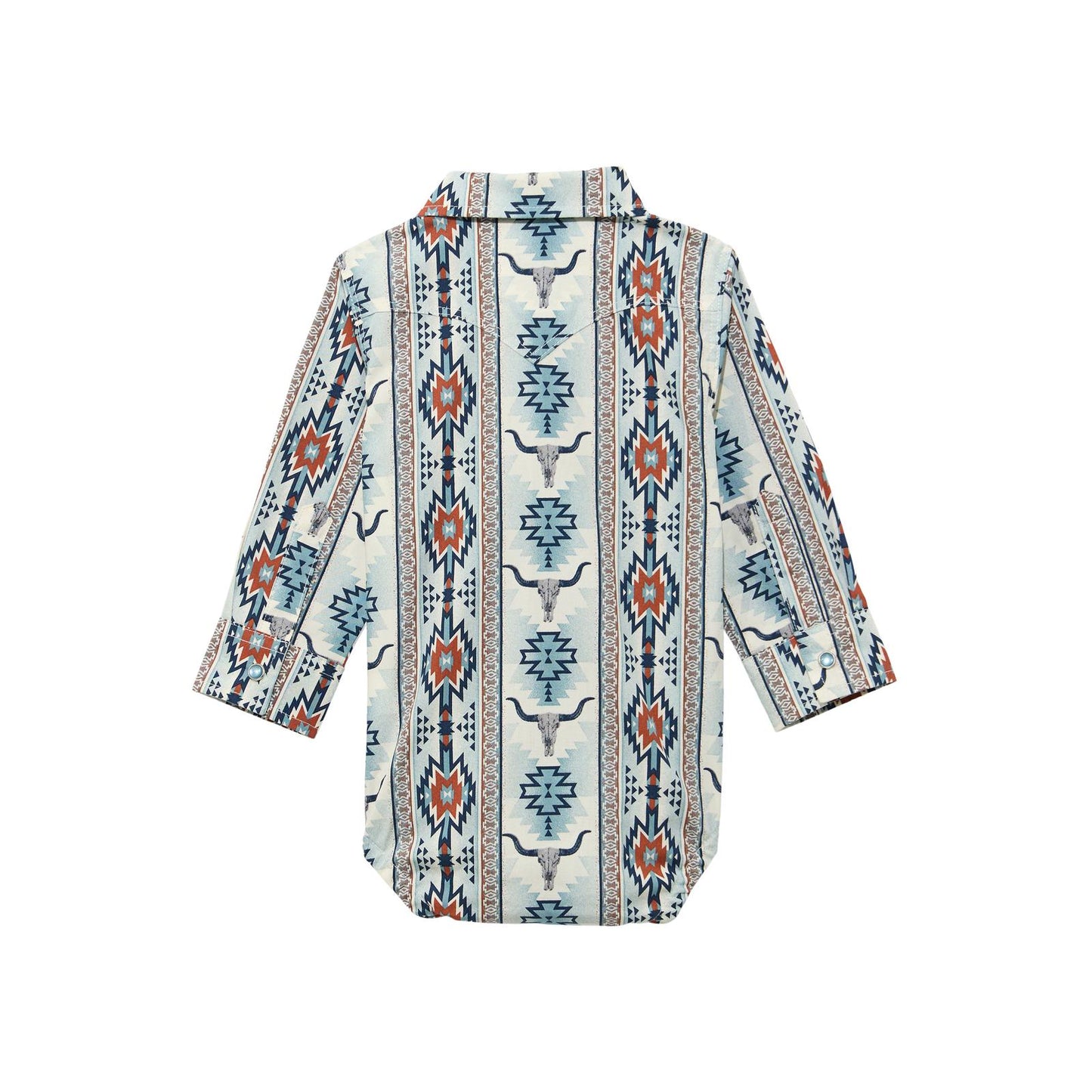 Wrangler® Baby Boy Long Sleeve Bodysuit - Brown Multi