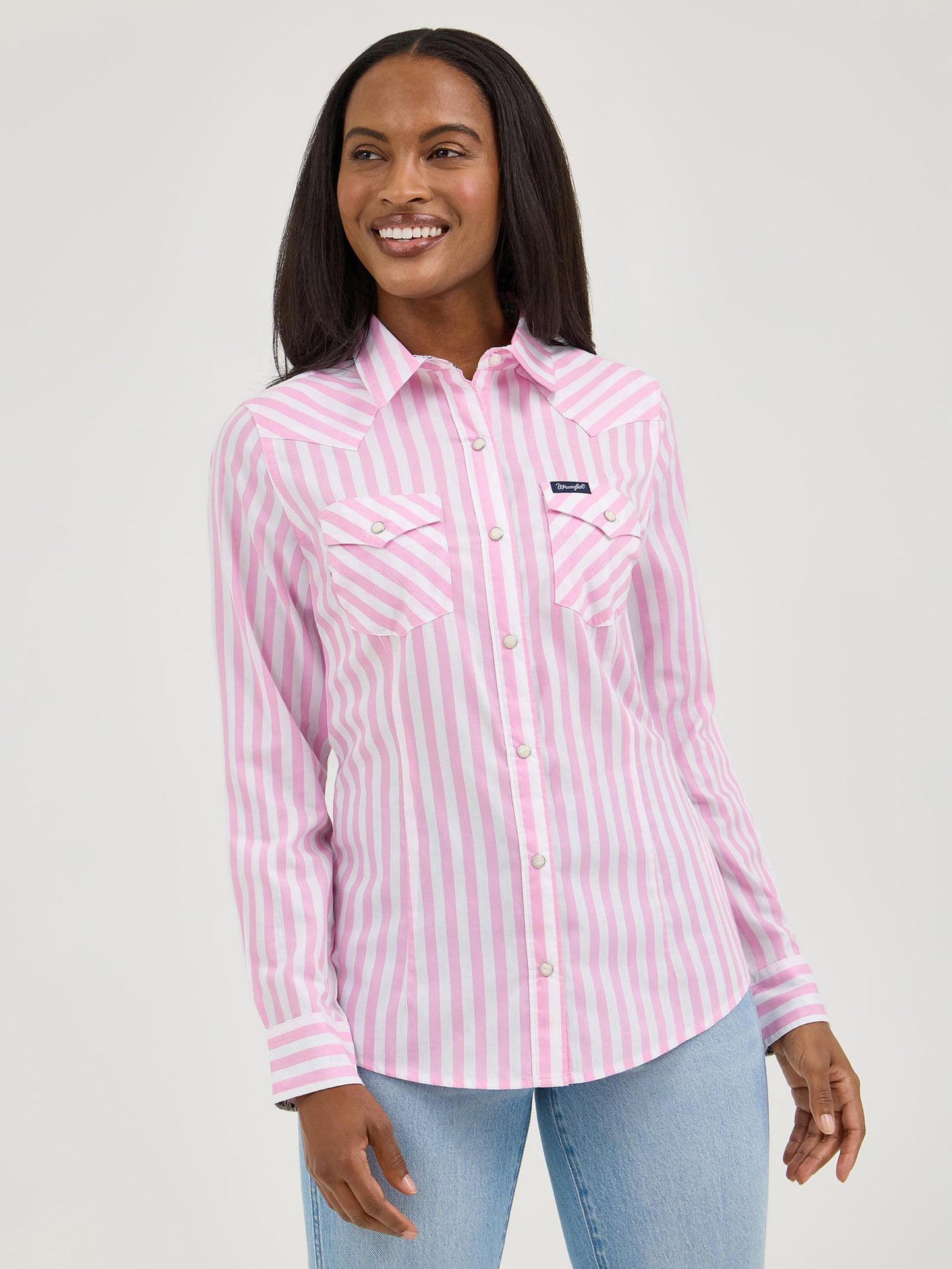 Wrangler Retro® Western Dress Snap Shirt - Pink