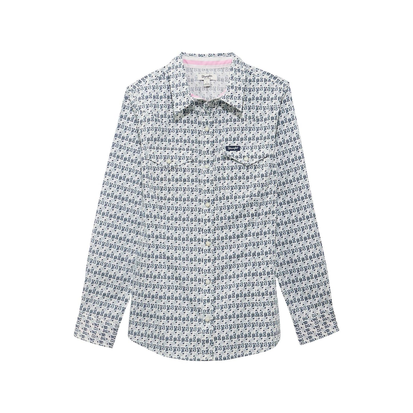 Wrangler Retro® Western Dress Snap Shirt - Blue