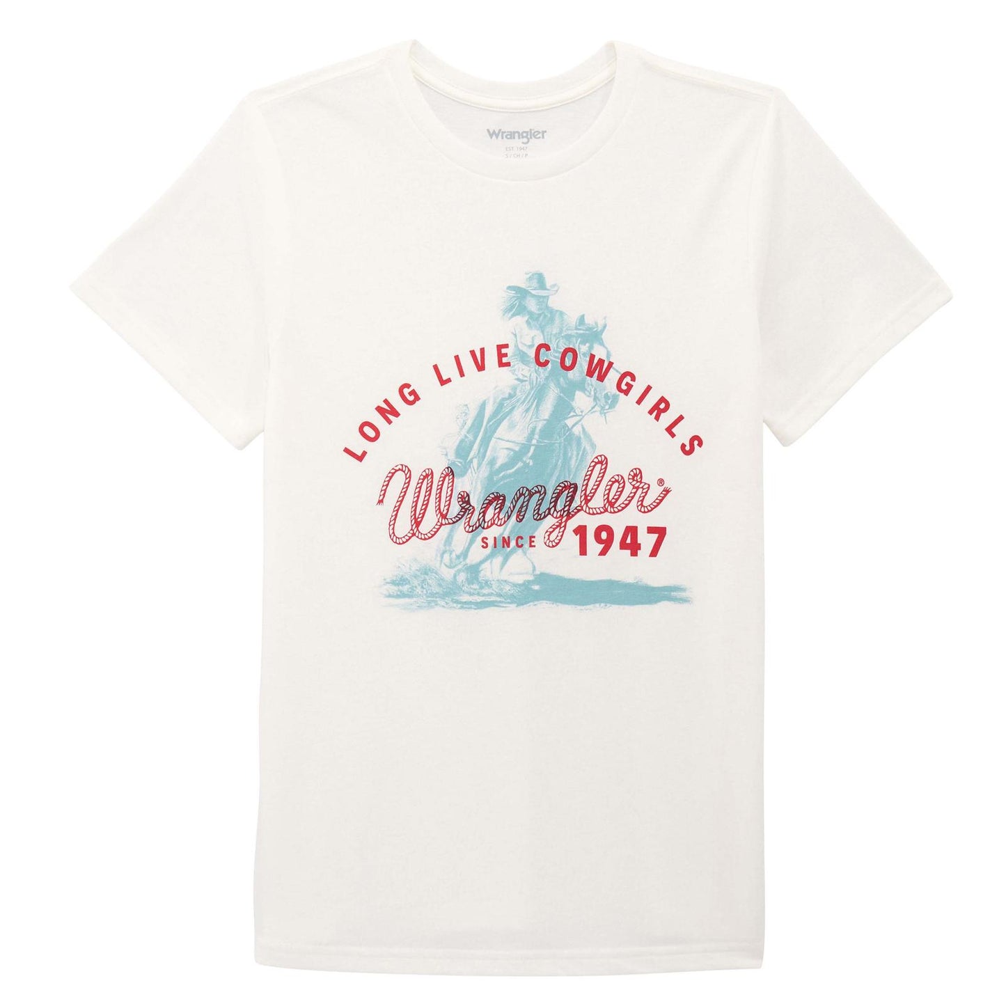 Wrangler® Short Sleeve T-Shirt - Regular Fit - Bright White Heather