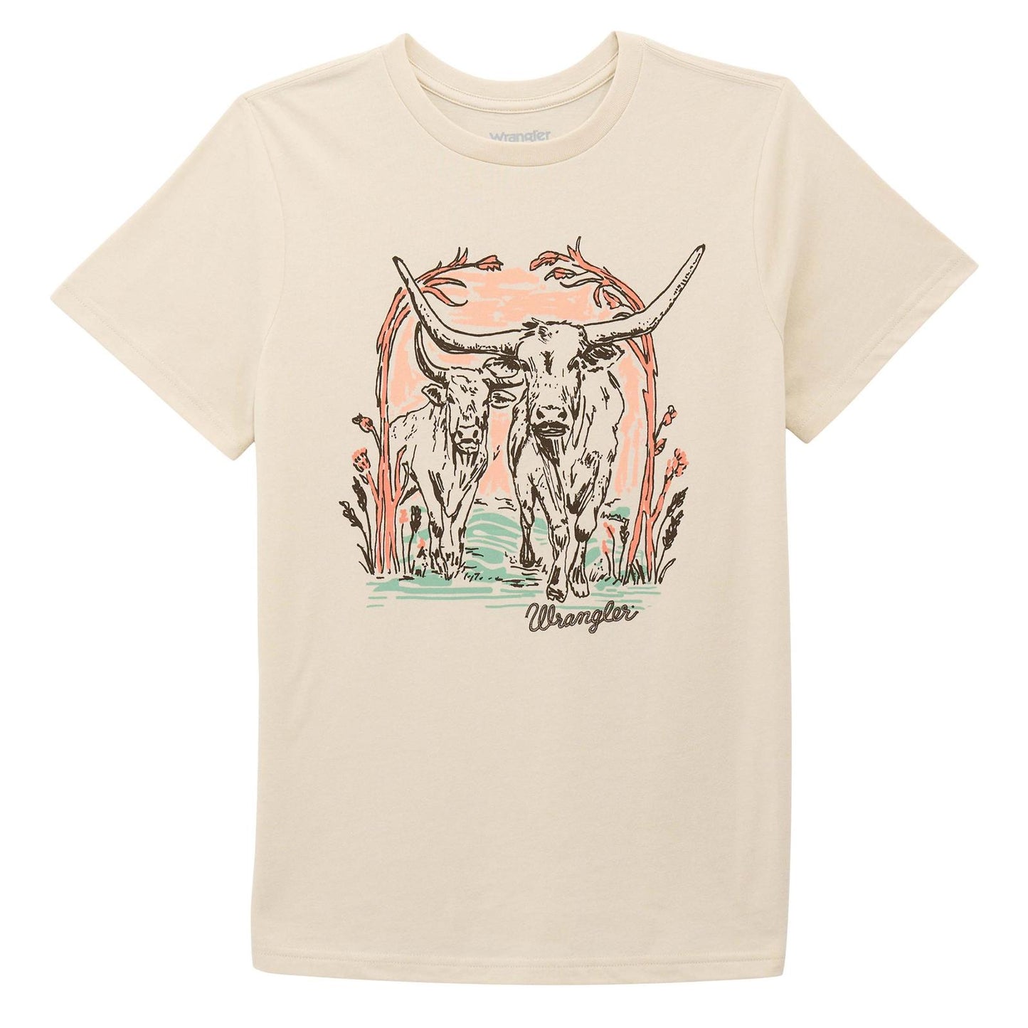 Wrangler® Short Sleeve T-Shirt - Regular Fit - Silver Birch Heather