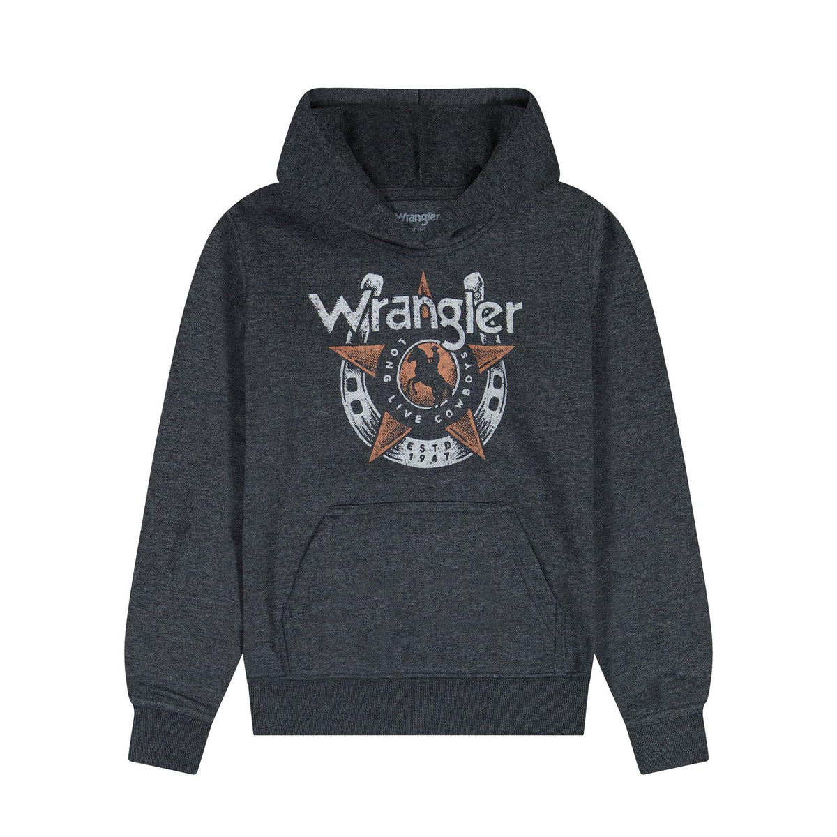 Wrangler® Boys Hoodie - Jet Black Heather
