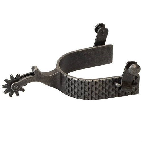 Weaver - Men's Spur with Rasp Design - Buffed Black
