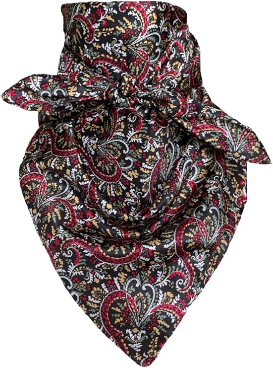 Wyoming Traders Wild Rags (34.5 x 34.5 in) - FRONTIER CALICO DESIGNS - #9 Black