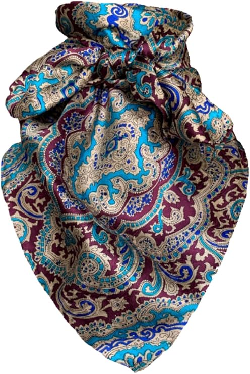 Wyoming Traders Wild Rags (34.5 x 34.5 in) - PAISLEY DESIGNS - Red/Gold
