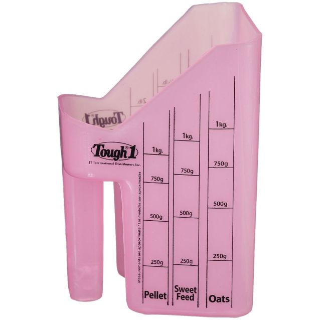 Tough1 Feed Scoop with Measurements - Pink