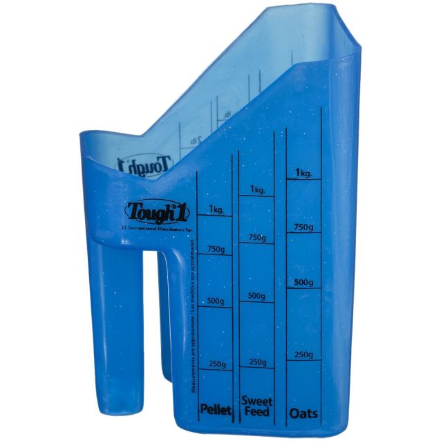 Tough1 Feed Scoop with Measurements - Blue