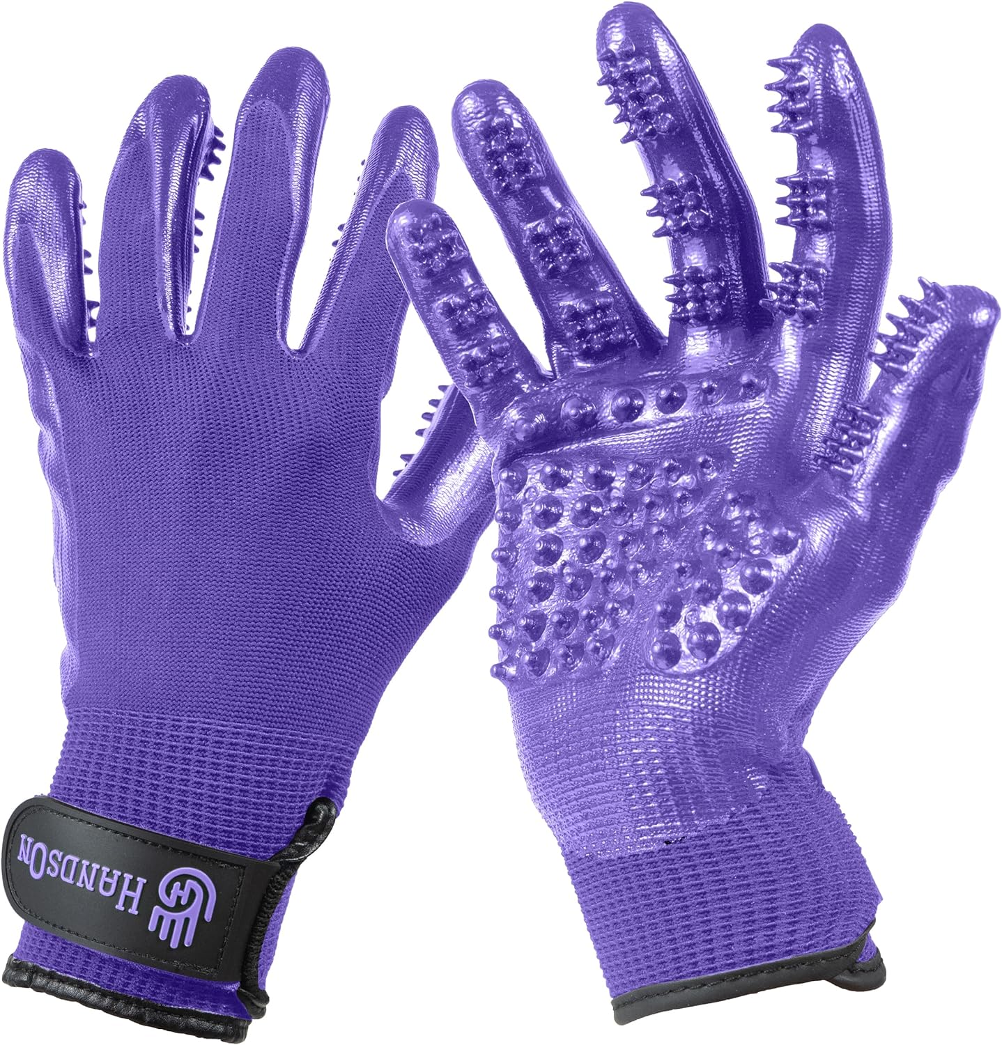 HANDS ON Grooming Gloves - Purple