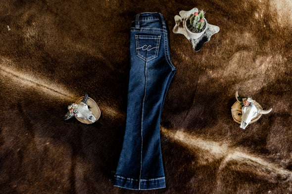 CC Toddler Girls Trouser Jean Dark Wash