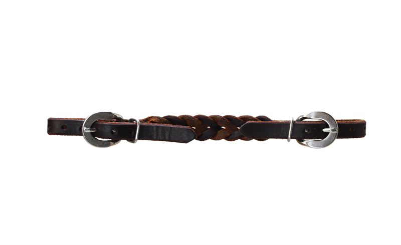 Braided Harness Leather Curb