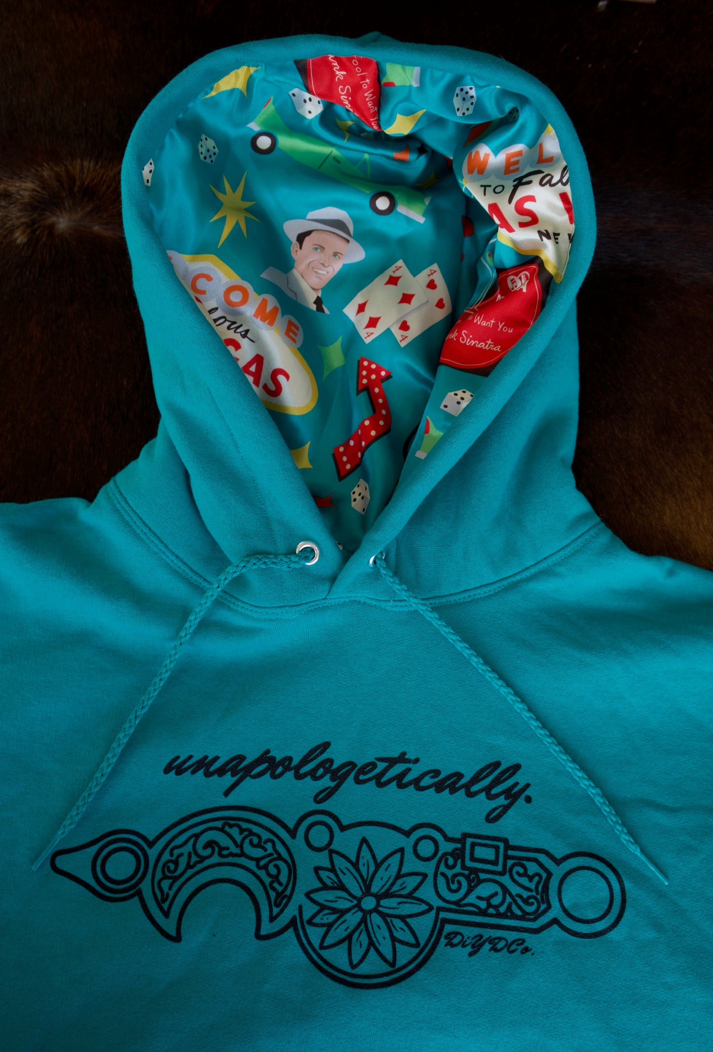 CLEARANCE - DIYDC - ¨Unapologetically" Satin Lined Hoodie