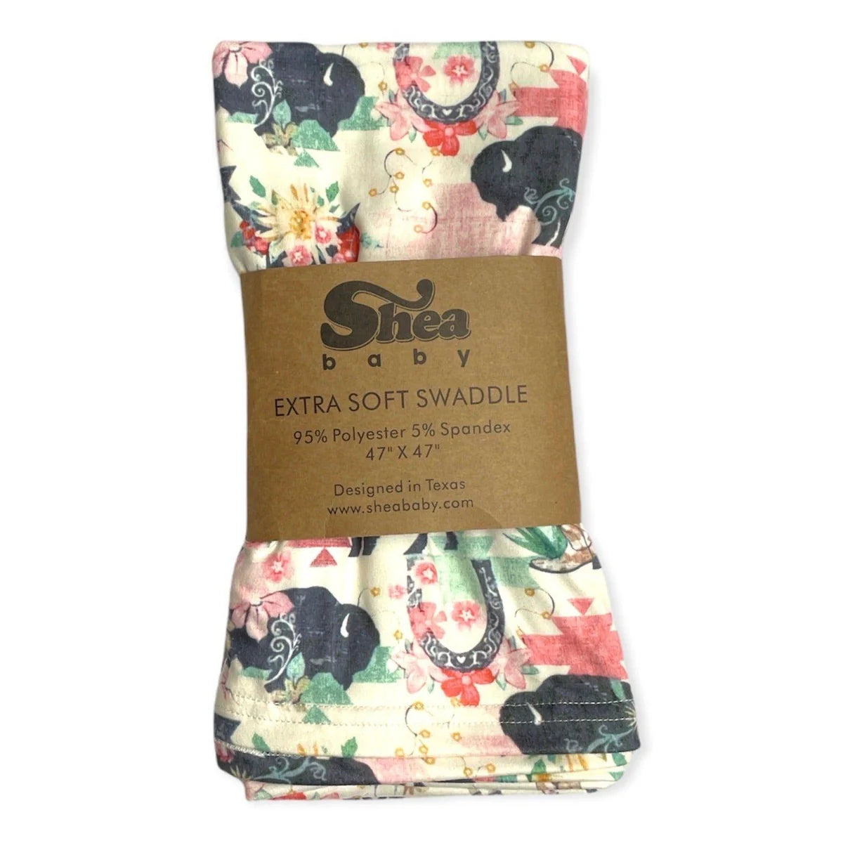 CLEARANCE - Shea Baby Wild Buffalo Swaddle-47'x47'