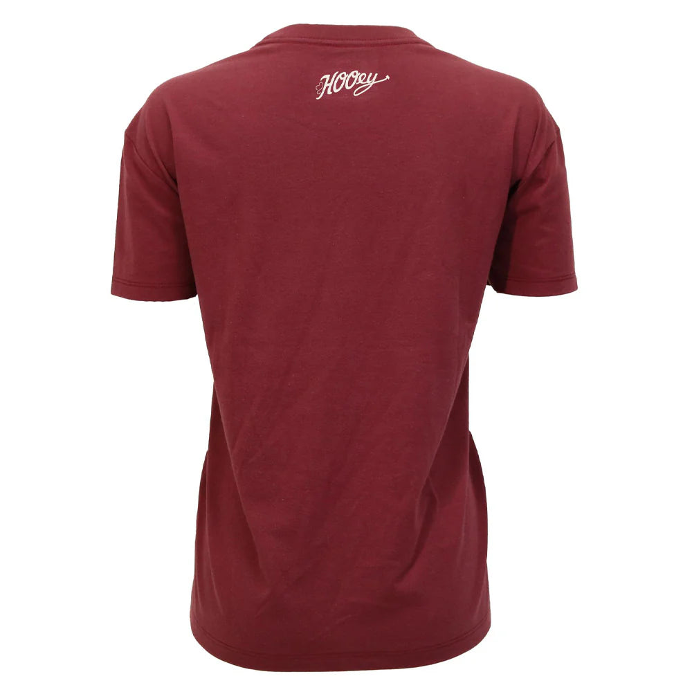 Hooey - "Leona" T-shirt Red w/White Stitching