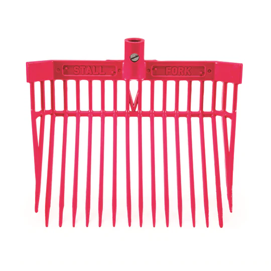 K&D Equestrian Stall Fork - Red