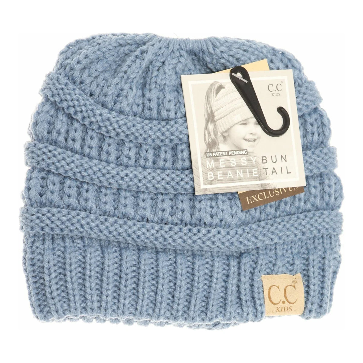 CLEARANCE - C.C KIDS Multi Tone CC Beanie Tail - Denim