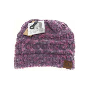CLEARANCE - C.C Adult Confetti Beanie Tail Beanie - Violet Multi