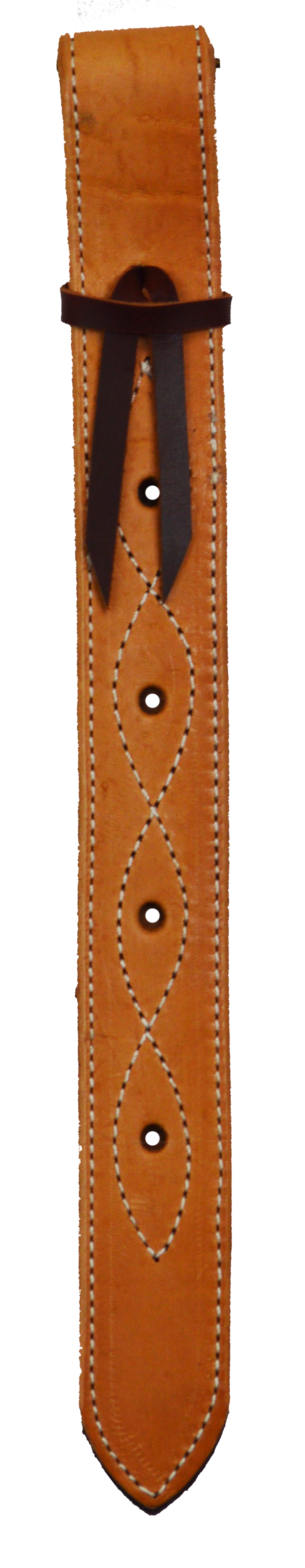Lined + Stitched Leather Off Billet (Natural)