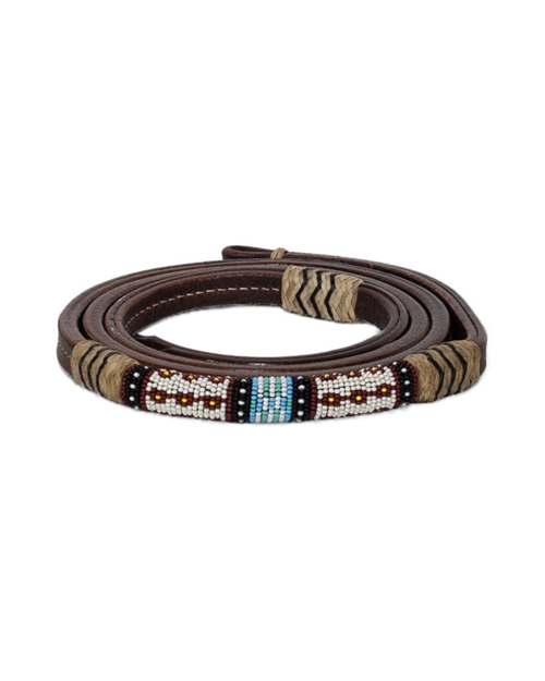 Leather Beaded Over Under - K