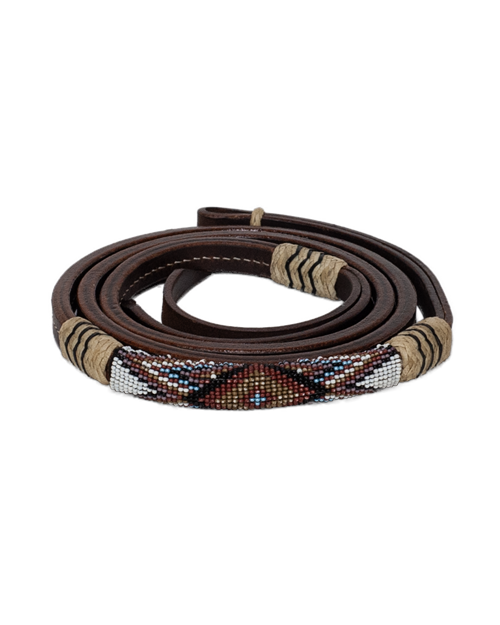 Leather Beaded Over Under - N