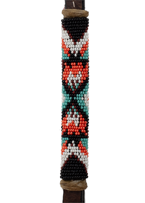 Leather Beaded Over Under - II