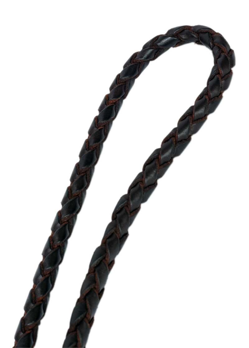 Round Braided Leather Competition Rein
