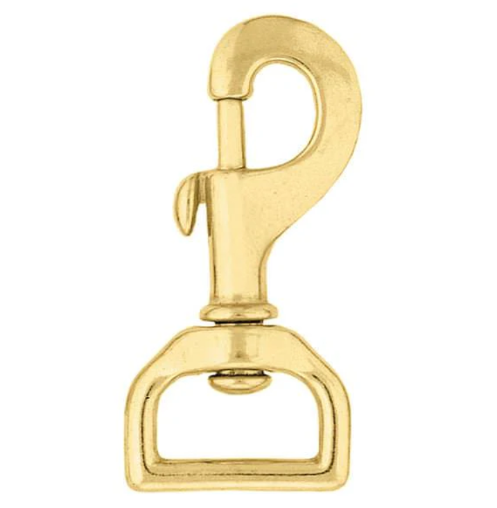 CLEARANCE - Snap - Flat Swivel Snap, 1", Brass