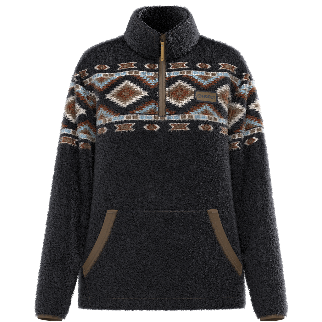 Ladies Hooey "Fleece Pullover" Kodi Black