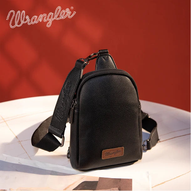 Wrangler Sling Bag/Crossbody/Chest Bag - Black