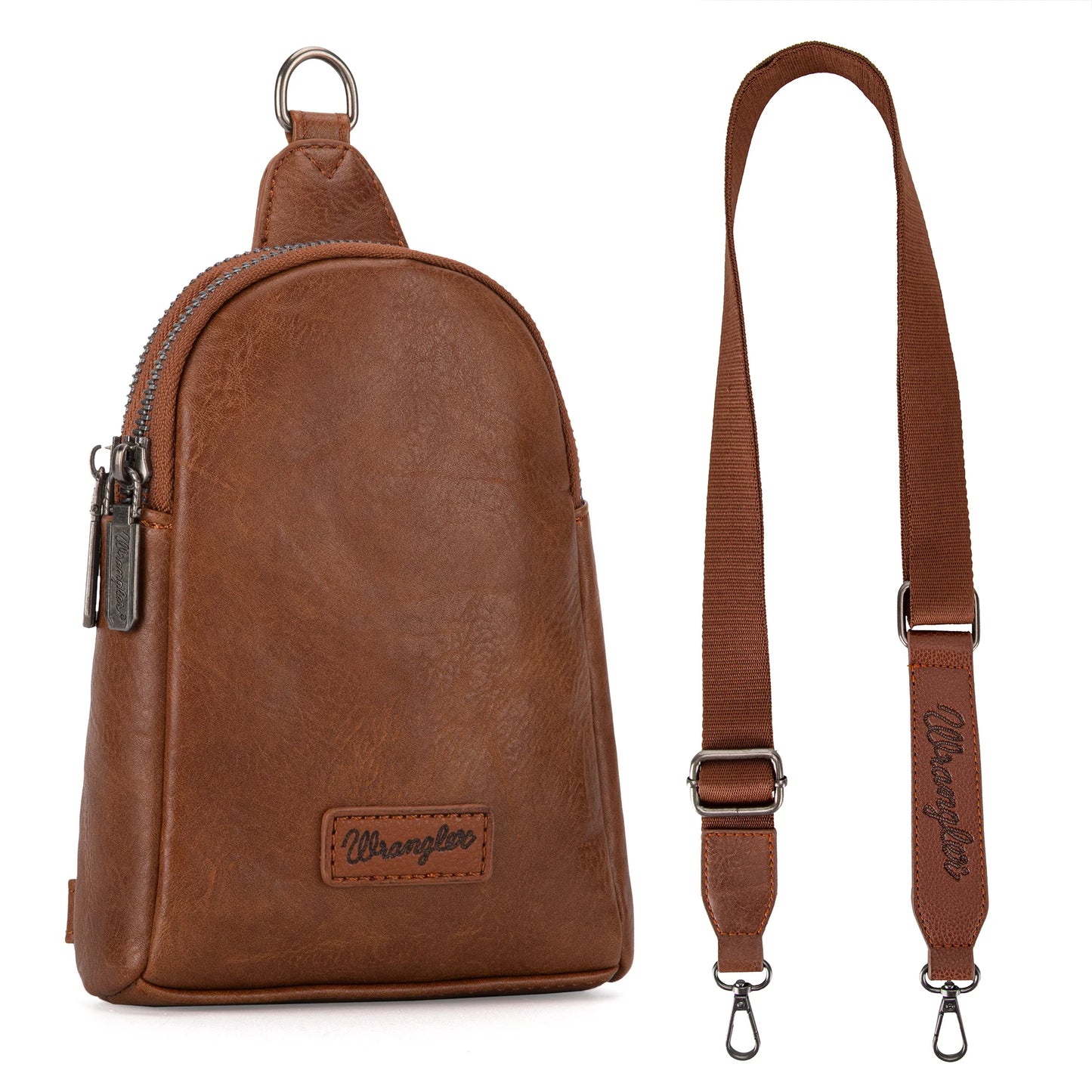 Wrangler Ladies Sling Bag/Crossbody/Chest Bag - Light Brown