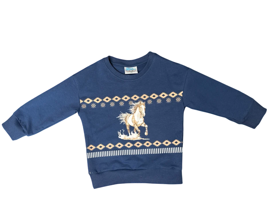 Girls Shea Baby Running Horse Long Sleeve Shirt