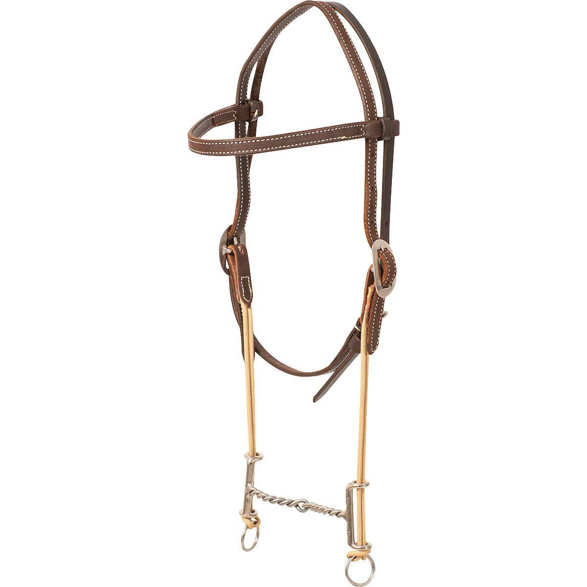 Classic Equine- Loomis Browband Headstall and Draw Gag Bit with Twisted Wire
