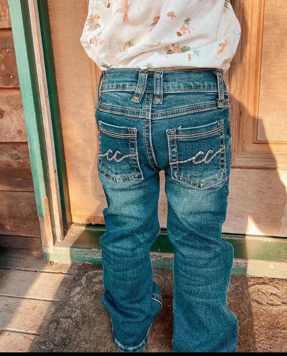 CC Western Toddler Girls Bootcut Jean Medium Wash