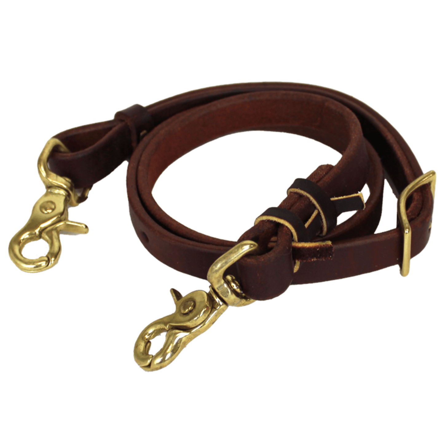 Harness Leather Tie Down Strap - 3/4", Dark Oiled
