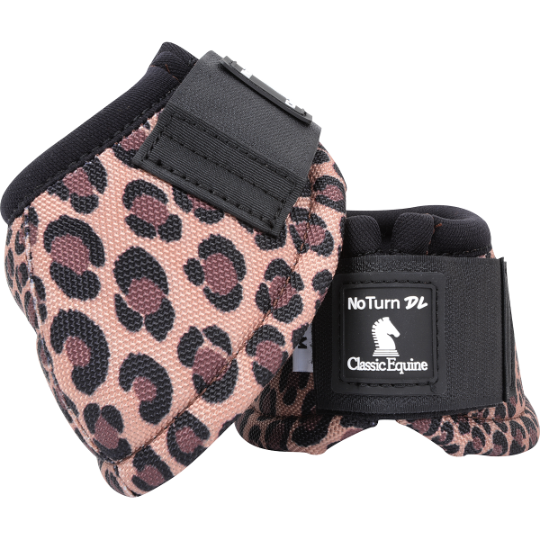 Classic Equine Dyno Turn Bell Boots - Cheetah