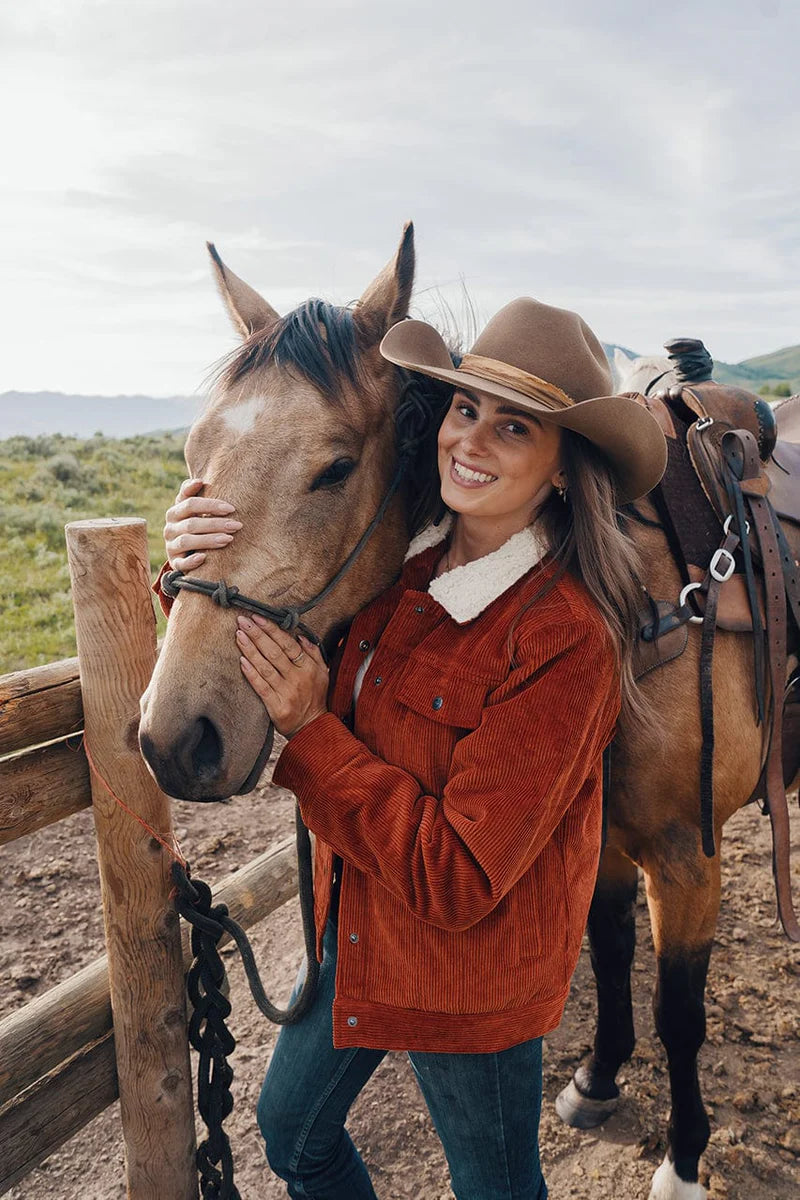 Outback Trading Company Women’s Georgia Button Up Jacket - Rust