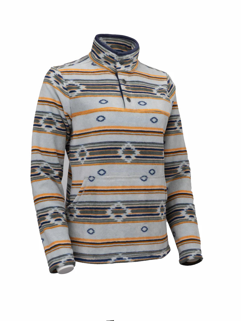 Outback Trading Company Women's Delaney Henley Fleece Pullover - Sage