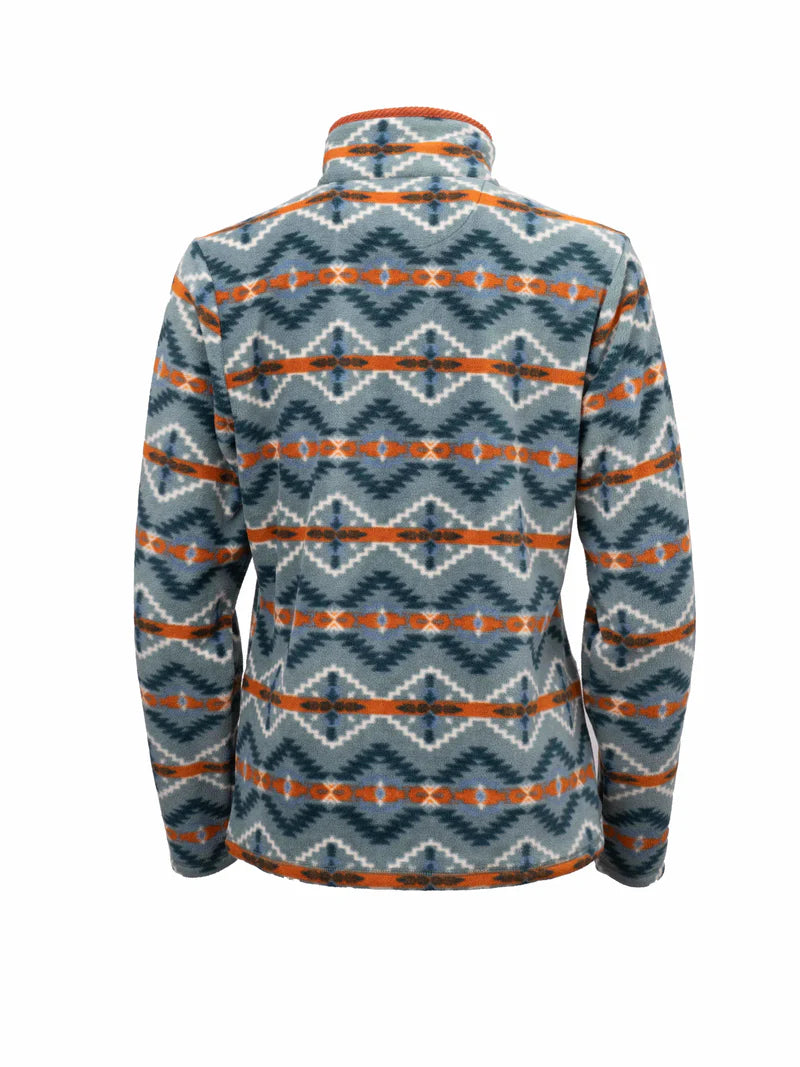 Outback Trading Company Women's Delaney Henley Fleece Pullover - Rust