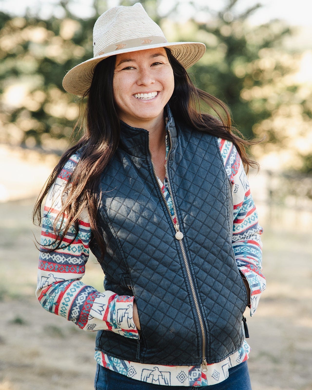 Outback Trading Company Women’s Brisbane Vest - NAVY