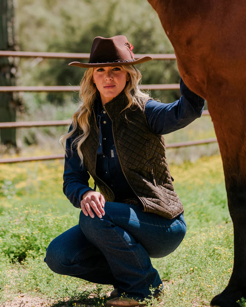 Outback Trading Company Women’s Brisbane Vest - BROWN
