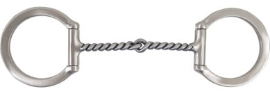 Classic Equine - Twisted Wire D-Ring Snaffle Bit, Stainless Steel Design