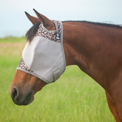 Cashel Crusader Fly Mask Standard-No Ear - Cheetah