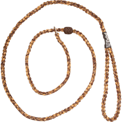 Cashel Braided Dog Leash - Brown