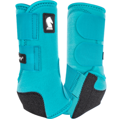 Classic Equine Legacy 2 Protective Boots - 2 PACK - Aqua