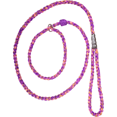 Cashel Braided Dog Leash - Purple