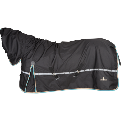 Classic Equine Windbreaker Hooded Turnout Sheet - Black